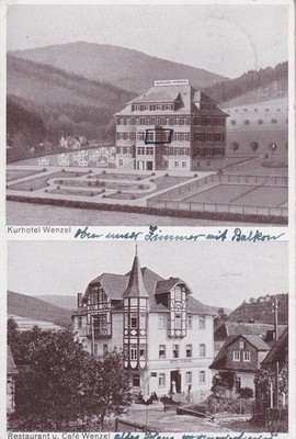 AK Schmitten im Taunus, Kurhotel Wenzel, Restaurant u. Cafe