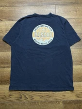 Vintage Abercrombie & Fitch Mountain Rescue Squad Navy Blue Shirt Size XL