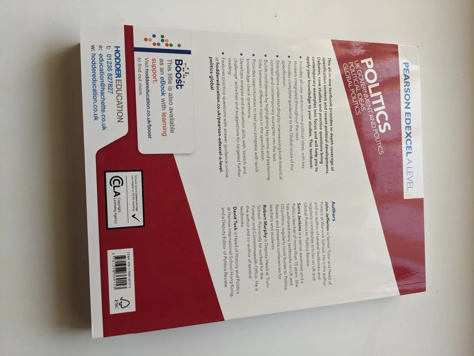 Pearson Edexcel A Level Politics UK Government and Politics Political Ideas - Image 2 of 4