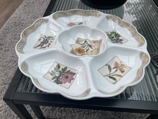 Royal Worcester Large Crudite Nibbles Serving Dish Country Garden 13.5” VGC Box