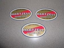 HARTZELL OEM Propeller decals 3 1/4 inch set ...