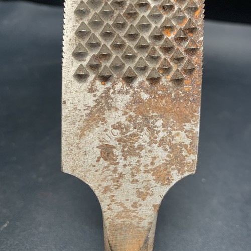 Vintage Nicholson Rasp Cut & Double Cut File 17.5” 1/4” Steele Thick Made In USA - Picture 2 of 4