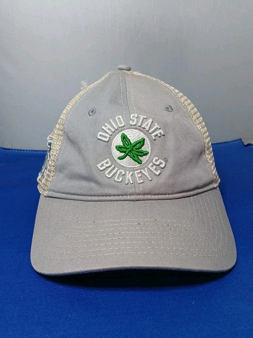Ohio State Buckeyes NCAA Snapback Cap Hat Trucker Mesh Leaf  University OSU