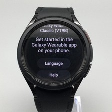 Samsung Galaxy Watch6 Classic Mens 44mm Black SM-R950 UNTESTED GPS Smartwatch