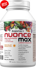 Multivitamin Capsules Vitamin D3 2000 IU Methyl B12 CoQ10 30 Count Daily - US