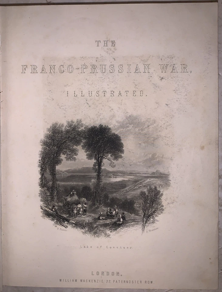 1872, 1st Ed, 2 VOL, THE FRANCO-PRUSSIAN WAR, Edited by H M HOZIER, ILLUSTRATED - Image 4 of 4