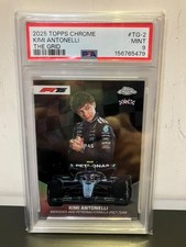 KIMI ANTONELLI 2025 TOPPS CHROME F1 75TH THE GRID REFRACTOR RC PSA 9  LOW POP