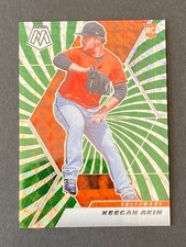 Keegan Akin 2021 Mosaic Green Swirl RC #ed 6/11