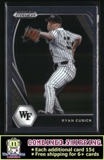 2021 Panini Prizm Draft Picks #PDP24 Ryan Cusick Wake Forest Demon Deacons