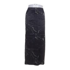 Zara, Maxirock, Größe: S, Schwarz/Weiß, Viskose, Satin, Damen #itd