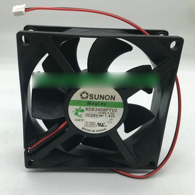 1PCS New SUNON KDE2408PTV2 DC24V 1.4W 2pin inverter cooling fan#QW