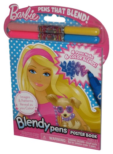 Barbie Blendy Pens (2010) Giddy Up Kids Children Poster Book - 第 1/3 張圖片