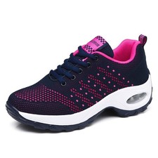 Womens Trainers Running Shoes Ladies Lace Up Flat Comfy Fitness Gym Sports Size