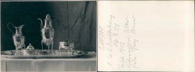 AB443 Orig. Foto Werkbund Basel 1917 Kaffeegeschirr Roemer Bruckmann Kunst Art