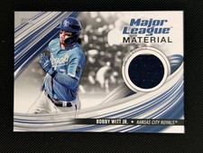 2023 Topps Baseball Update Series Bobby Witt Jr. Major League Material Relic KC