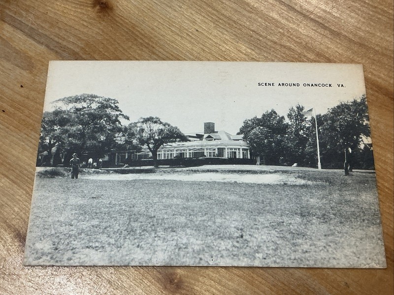 Nice Generic Postcard Scene Around Onancock, Va Black And White