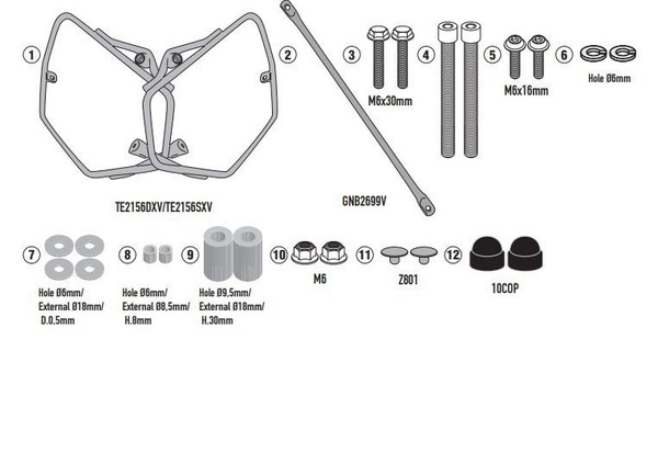 Givi TE2156 Rahmen FüR Seitenkoffer Easylock FüR Yamaha MT-09/SP (Ab 2021)-image