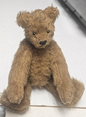 RARE 6 1/2'' Teddy Bear Chocolate Brown Mohair 5 Way Jointed No Tag 