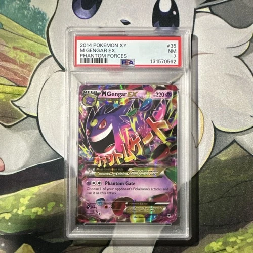 Pokémon 2014 M Gengar EX XY Phantom Forces 35/119 Holo Ultra Rare PSA 7