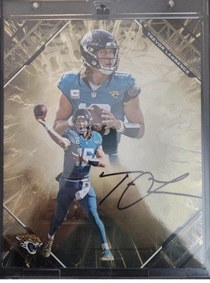 2025 Fanatics Emanate Trevor Lawrence Gold Autograph /50 🔥 Jaguars