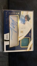 2020 Immaculate Kyle Lewis Clearly Clutch Jersey Auto /80 Rookie Card Seattle. rookie card picture