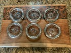 Leonard Italy Silverplate Rim Glass Coasters - Set of 6 — photo 1