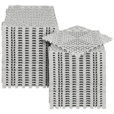 FAHKNS 50Pcs Interlocking Drainage Tiles, 12"x12" Grey Modular Drainage Tiles...