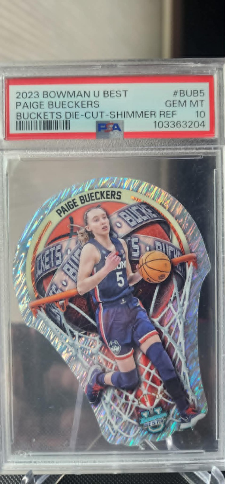 2023 Bowman U Best Paige Bueckers Die-Cut Shimmer Refractor #03/50 PSA 10 🔥