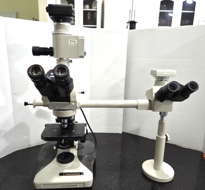 Nikon Microscope Optiphot-2 Dual Head AFX-DX FX-35DX DS-Fi1 Digital Camera Setup