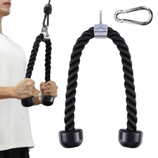 Tricep Rope Cable Attachment 27 Inch Tricep Rope for Cable Machine Attachment...