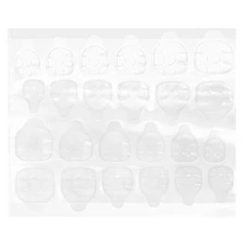 20 Sheets Double Side Nail Sticky Tabs Glue Adhesive Double-sided