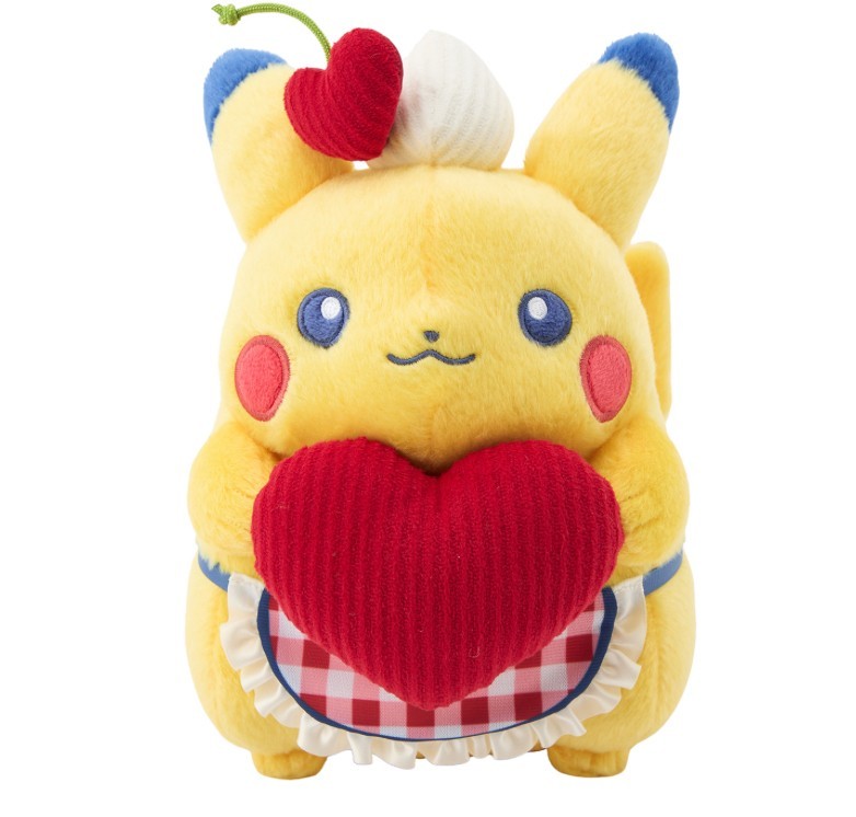 PIKACHU DINER ハンバーガー&ハート マスコット　ぬいぐるみ　ポーチ PIKACHU DINER ハンバーガー&ハート マスコット ぬいぐるみ