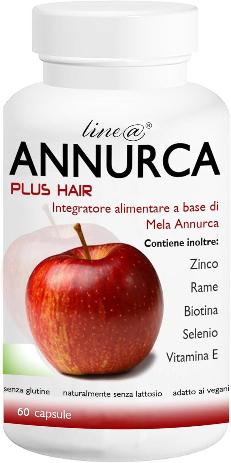 Hair Line@ Mela Annurca Plus 60 Cps | Incremento Cheratina e Volume