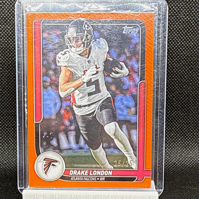 Topps 2022 Finest The Finest Careers Orange /25 Drake London #TFC-4 Falcons