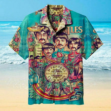 Classic Beatles Unisex Hawaiian Shirt, Casual Shirt For Men