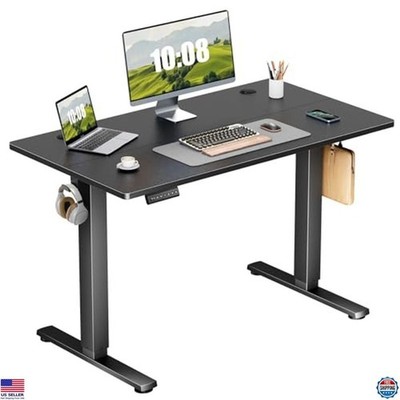 Sweetcrispy Adjustable Height Electric Standing Desk 40''x24'' Sit-Stand Table
