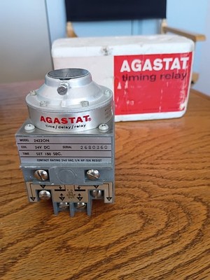 Agastat 2422ON Time Delay Relay 24v DC, 150 Second Delay New Open Box