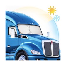 Semi-Truck Sun Shade for Windshield and Side Windows  300T Sunshade Maximum ...