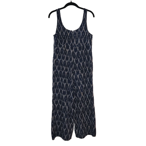 Outerknown Womens Cropped Wide Leg Jumpsuit Size XS Ikat Vacation Resort Beach - Picture 8 of 18