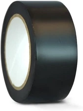 T.R.U. CVT-536 Black Vinyl Pinstriping Dance Floor Tape: 2 In. Wide X 36 Yds. Se