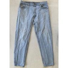 Distressed 90s Made in USA Levi's Men 36x32 Jeans Light Wash Relaxed Tapered 550