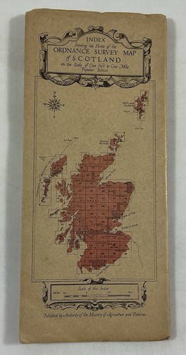 Vintage Ordnance Survey map, Scotland sheet 53, Sound of Mull, long cover, 1928 - Imagen 2 de 3