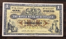 Royal Bank of Scotland 1 Pound Note Circulated P324