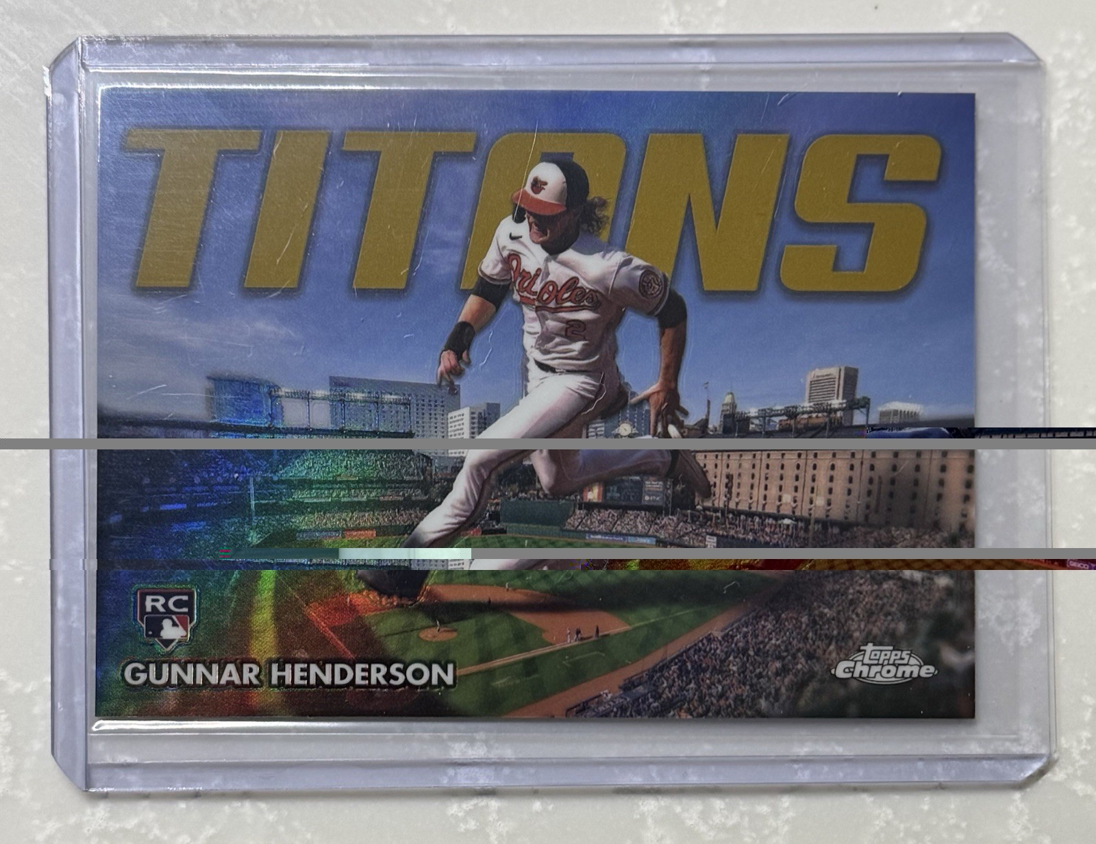 2023 Topps Chrome Update Gunnar Henderson RC Titans Gold Refractor #d /50 SSP