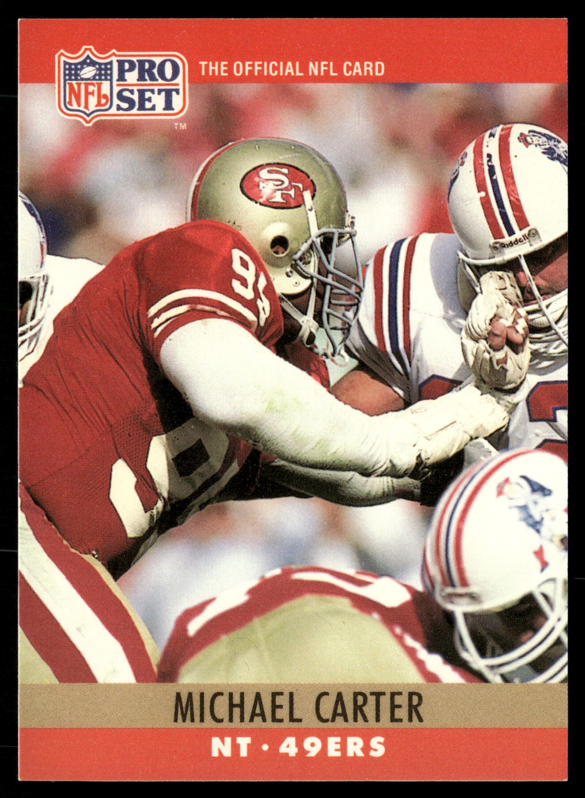 1990 Pro Set FACT Cincinnati #285 Michael Carter