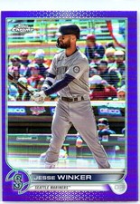 2022 Topps Chrome Update #USC17 Jesse Winker Purple Refractor
