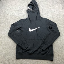 Nike Hoodie Womens Medium Pullover Sweatshirt Funnel Neck Sportswear Swoosh