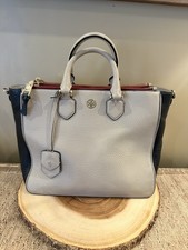 Tory Burch Robinson Pebbled Tri-color Square ...