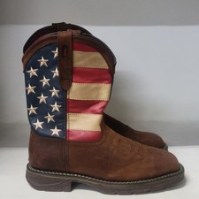 Durango 11 Mens Rebel Patriotic Steel Toe Boo...