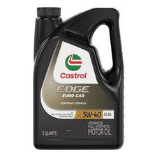 Castrol EDGE Euro 5W-40 A3/B4 Advanced Full Synthetic Motor Oil, 5 Quarts 47.99 per gallon